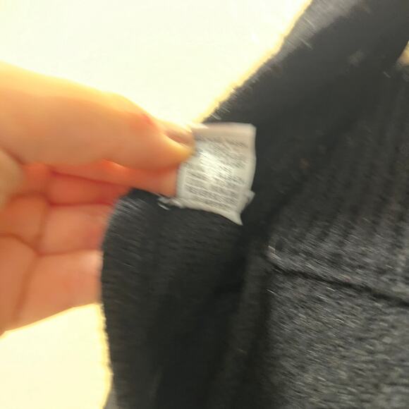 rue21 Crop Top Sweater Black Long Sleeve Pullover Back Tie High Neck Sz XS - Picture 8 of 8